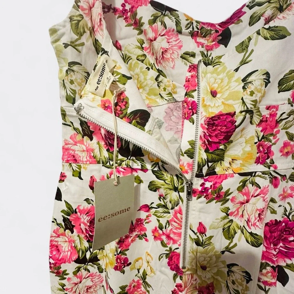 NWT ee:some Floral Jumpsuit - Sz S - Picture 7 of 7